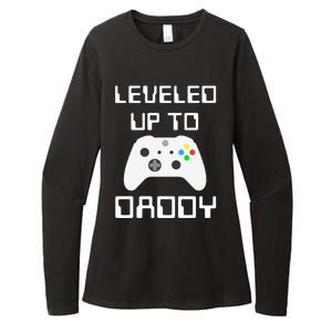 I Leveled Up To Daddy Soon To Be Daddy Dad Level Unlocked Gift Womens CVC Long Sleeve Shirt