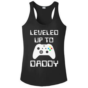 I Leveled Up To Daddy Soon To Be Daddy Dad Level Unlocked Gift Ladies PosiCharge Competitor Racerback Tank