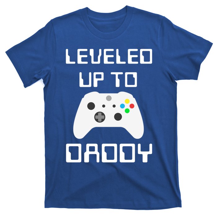 I Leveled Up To Daddy Soon To Be Daddy Dad Level Unlocked Gift T-Shirt