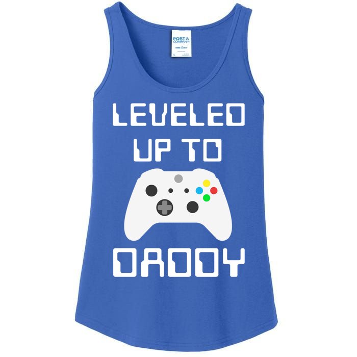 I Leveled Up To Daddy Soon To Be Daddy Dad Level Unlocked Gift Ladies Essential Tank