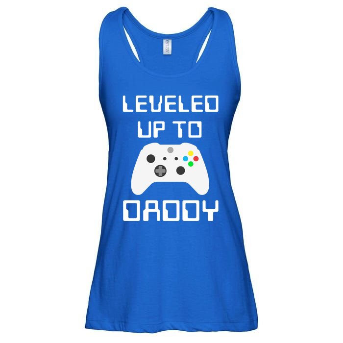 I Leveled Up To Daddy Soon To Be Daddy Dad Level Unlocked Gift Ladies Essential Flowy Tank