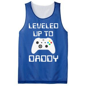 I Leveled Up To Daddy Soon To Be Daddy Dad Level Unlocked Gift Mesh Reversible Basketball Jersey Tank