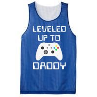 I Leveled Up To Daddy Soon To Be Daddy Dad Level Unlocked Gift Mesh Reversible Basketball Jersey Tank