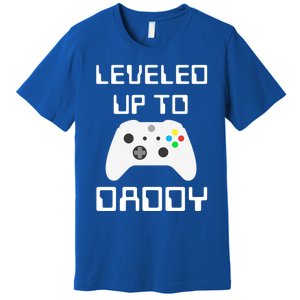 I Leveled Up To Daddy Soon To Be Daddy Dad Level Unlocked Gift Premium T-Shirt