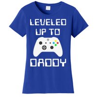 I Leveled Up To Daddy Soon To Be Daddy Dad Level Unlocked Gift Women's T-Shirt