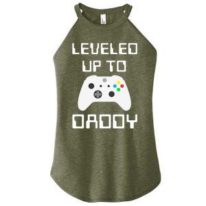 I Leveled Up To Daddy Soon To Be Daddy Dad Level Unlocked Gift Women's Perfect Tri Rocker Tank