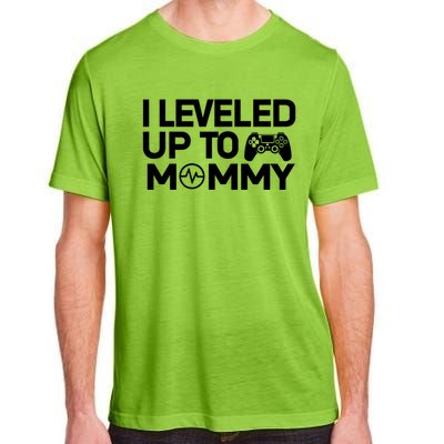 I Leveled Up To Mommy Gamer Heartbeat Soon To Be Mom Gift Adult ChromaSoft Performance T-Shirt