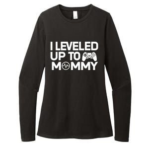 I Leveled Up To Mommy Gamer Heartbeat Soon To Be Mom Gift Womens CVC Long Sleeve Shirt