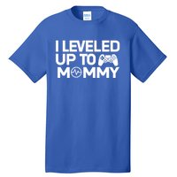 I Leveled Up To Mommy Gamer Heartbeat Soon To Be Mom Gift Tall T-Shirt