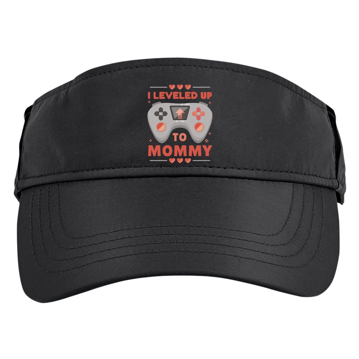 I Leveled Up To Mommy Gamer Adult Drive Performance Visor