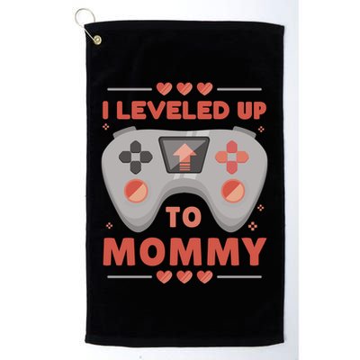 I Leveled Up To Mommy Gamer Golf Towel