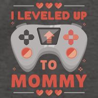 I Leveled Up To Mommy Gamer Vector Backpack