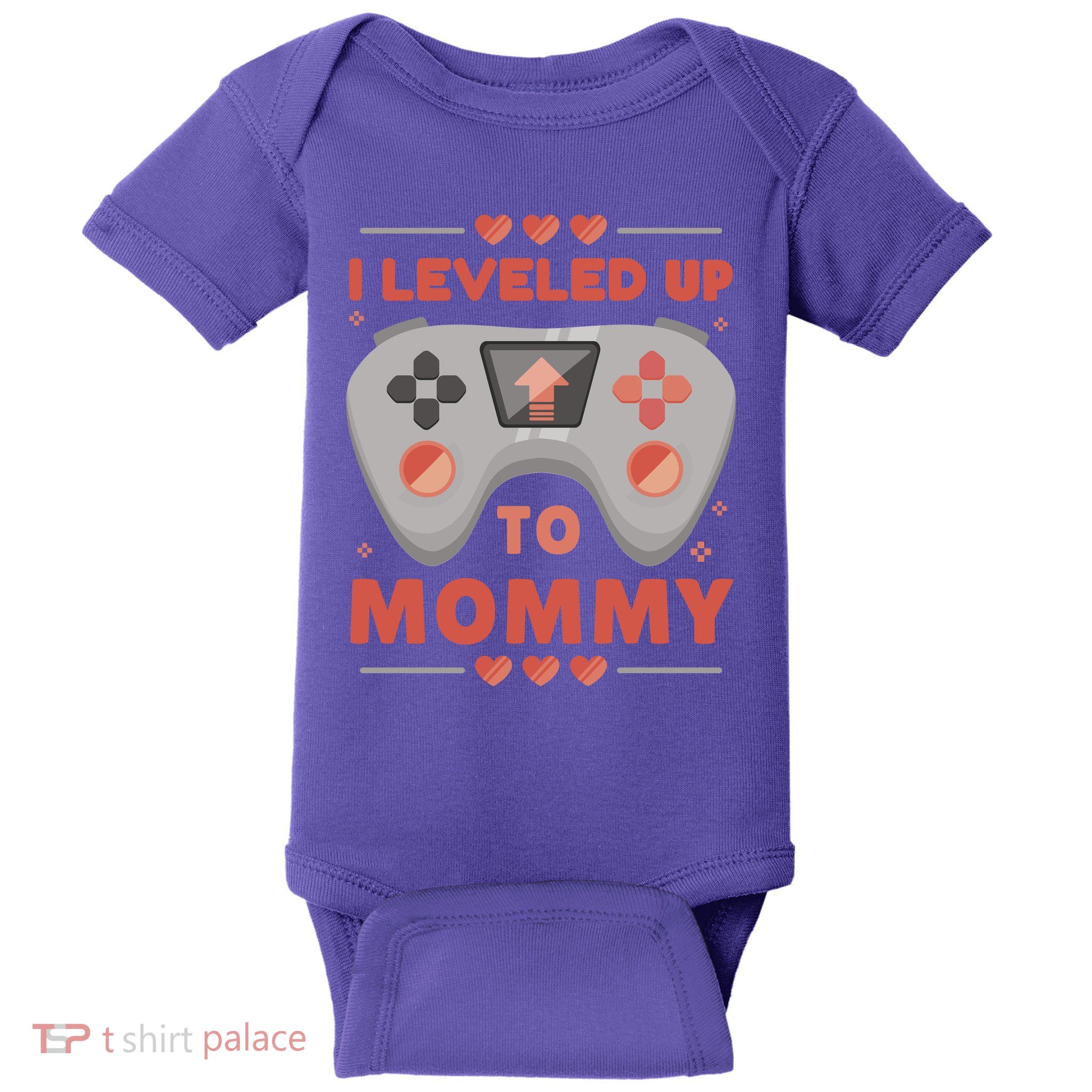 I Leveled Up To Mommy Gamer Baby Bodysuit