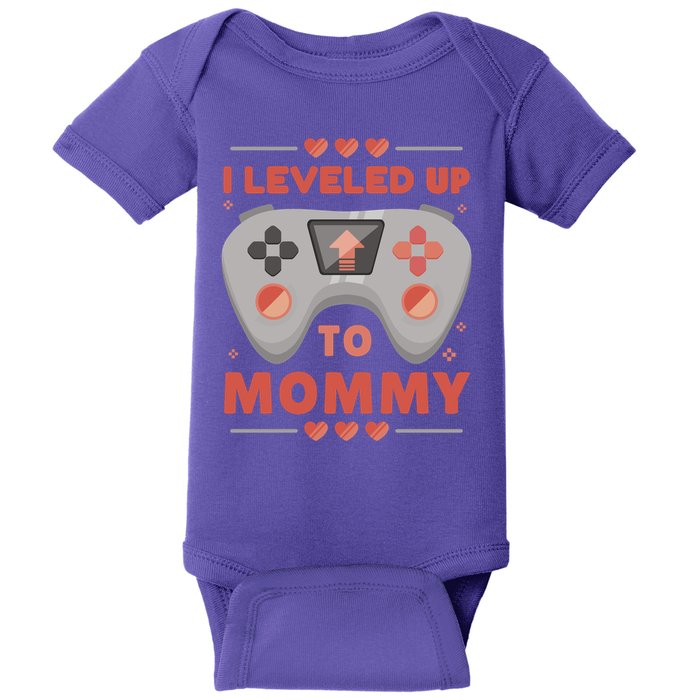 I Leveled Up To Mommy Gamer Baby Bodysuit