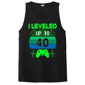 I Leveled Up To 40th Birthday Gift Video Game 40 Years Old PosiCharge Competitor Tank