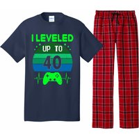 I Leveled Up To 40th Birthday Gift Video Game 40 Years Old Pajama Set