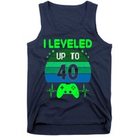 I Leveled Up To 40th Birthday Gift Video Game 40 Years Old Tank Top