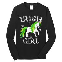 Irish  Leprechaun Unicorn St Patricks Day Long Sleeve Shirt