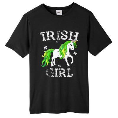 Irish  Leprechaun Unicorn St Patricks Day Tall Fusion ChromaSoft Performance T-Shirt