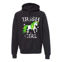 Irish  Leprechaun Unicorn St Patricks Day Premium Hoodie