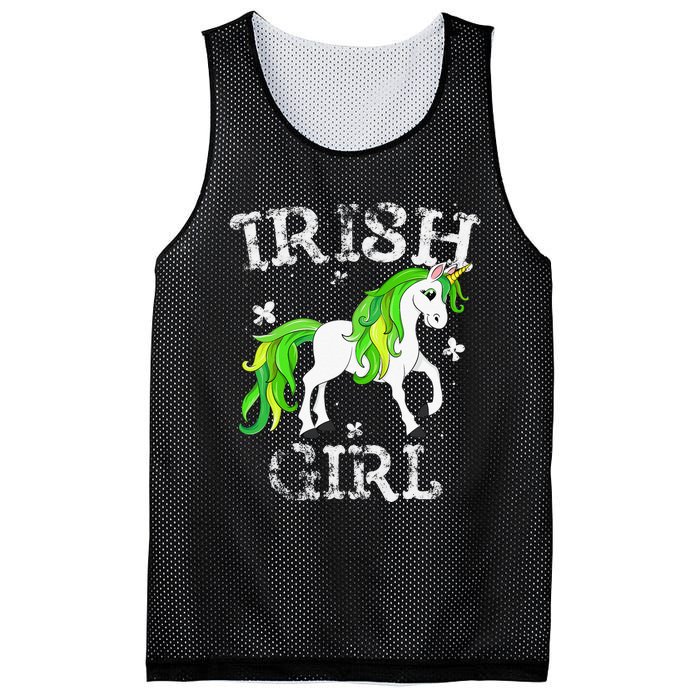 Irish  Leprechaun Unicorn St Patricks Day Mesh Reversible Basketball Jersey Tank