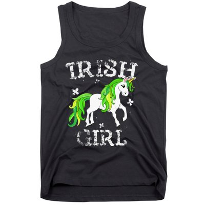 Irish  Leprechaun Unicorn St Patricks Day Tank Top