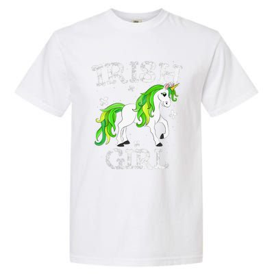 Irish  Leprechaun Unicorn St Patricks Day Garment-Dyed Heavyweight T-Shirt