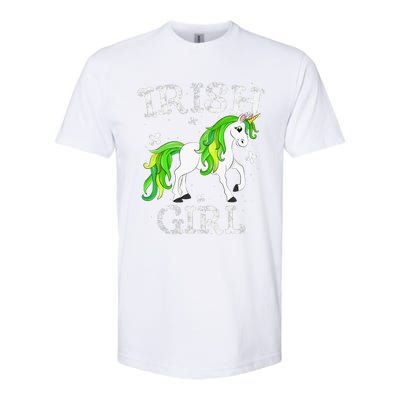 Irish  Leprechaun Unicorn St Patricks Day Softstyle CVC T-Shirt