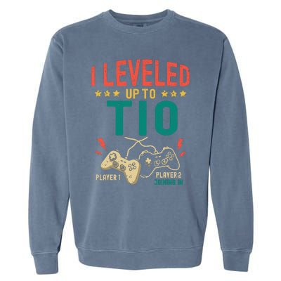 I Leveled Up To Tio New Tio Gamer Promoted To Tio Garment-Dyed Sweatshirt