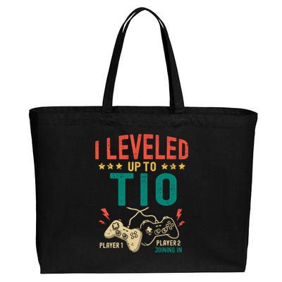 I Leveled Up To Tio New Tio Gamer Promoted To Tio Cotton Canvas Jumbo Tote