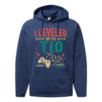 I Leveled Up To Tio New Tio Gamer Promoted To Tio Performance Fleece Hoodie