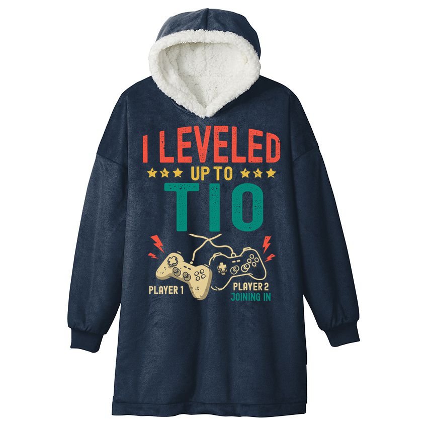 I Leveled Up To Tio New Tio Gamer Promoted To Tio Hooded Wearable Blanket