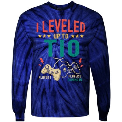 I Leveled Up To Tio New Tio Gamer Promoted To Tio Tie-Dye Long Sleeve Shirt