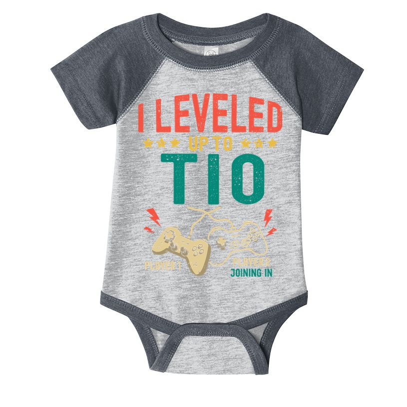 I Leveled Up To Tio New Tio Gamer Promoted To Tio Infant Baby Jersey Bodysuit