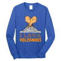 I Lava Volcanoes Geologist Valentines Day Funny Gift Long Sleeve Shirt