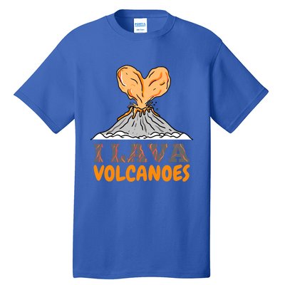 I Lava Volcanoes Geologist Valentines Day Funny Gift Tall T-Shirt