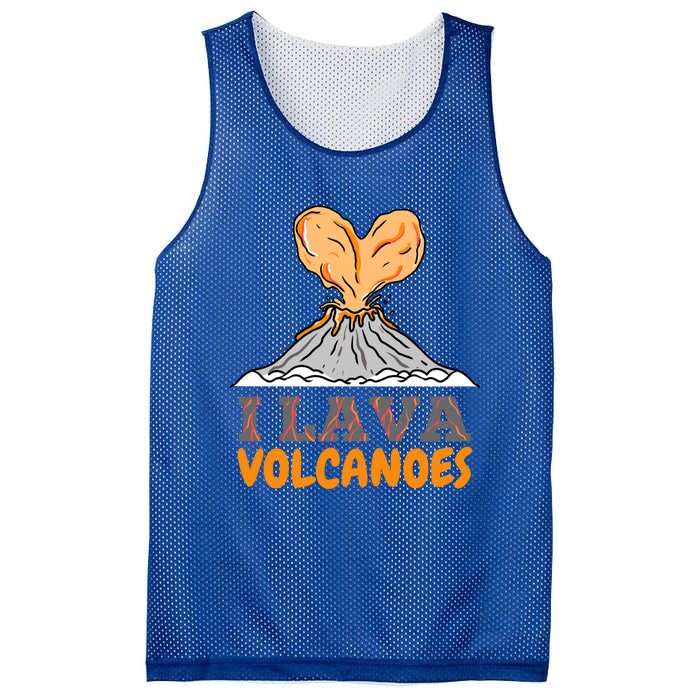 I Lava Volcanoes Geologist Valentines Day Funny Gift Mesh Reversible Basketball Jersey Tank