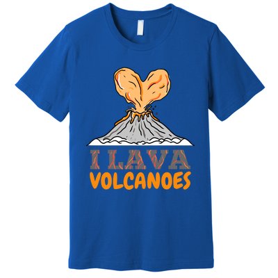 I Lava Volcanoes Geologist Valentines Day Funny Gift Premium T-Shirt