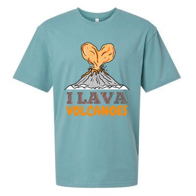 I Lava Volcanoes Geologist Valentines Day Funny Gift Sueded Cloud Jersey T-Shirt