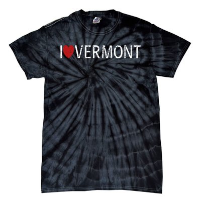 I Love Vermont Tie-Dye T-Shirt