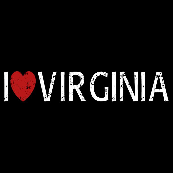 I Love Virginia Cooling Performance Crew T-Shirt