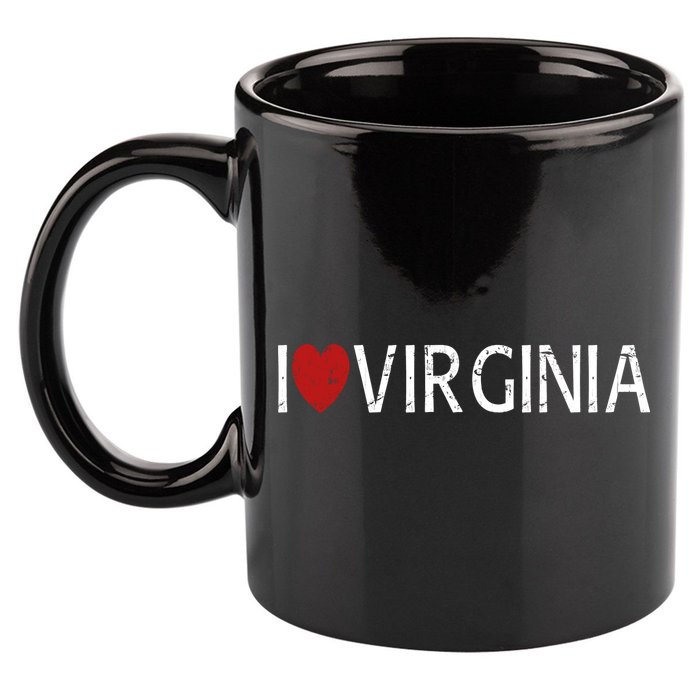 I Love Virginia 11oz C Handle Ceramic Mug