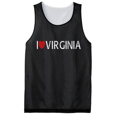 I Love Virginia Mesh Reversible Basketball Jersey Tank