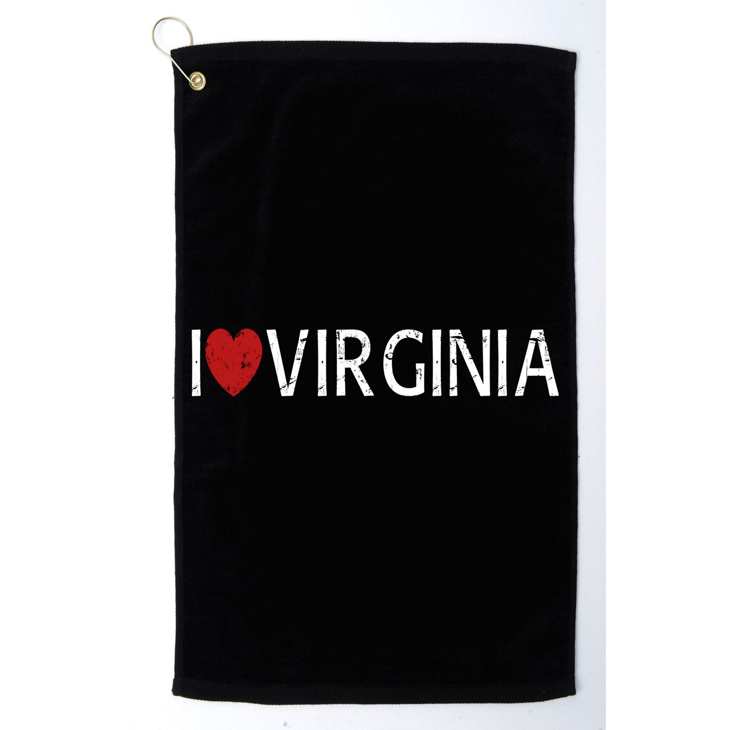 I Love Virginia Golf Towel