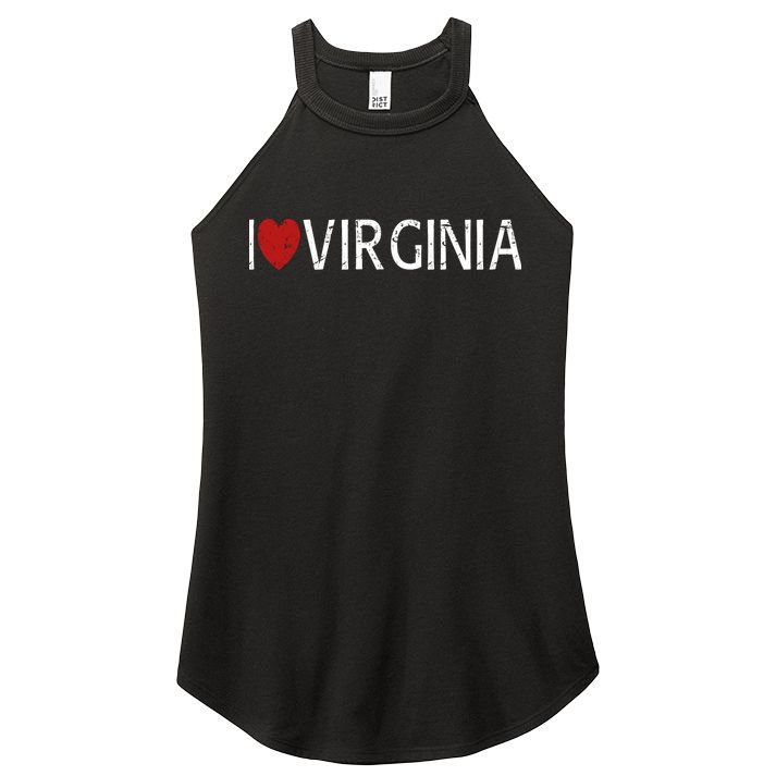I Love Virginia Women's Perfect Tri Rocker Tank