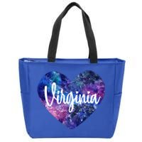 I Love Virginia Usa Cute Gift Zip Tote Bag