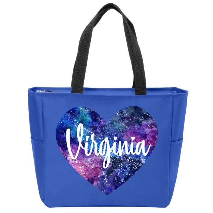 I Love Virginia Usa Cute Gift Zip Tote Bag