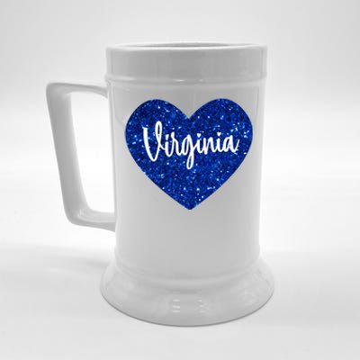 I Love Virginia Usa Heart Gift Beer Stein