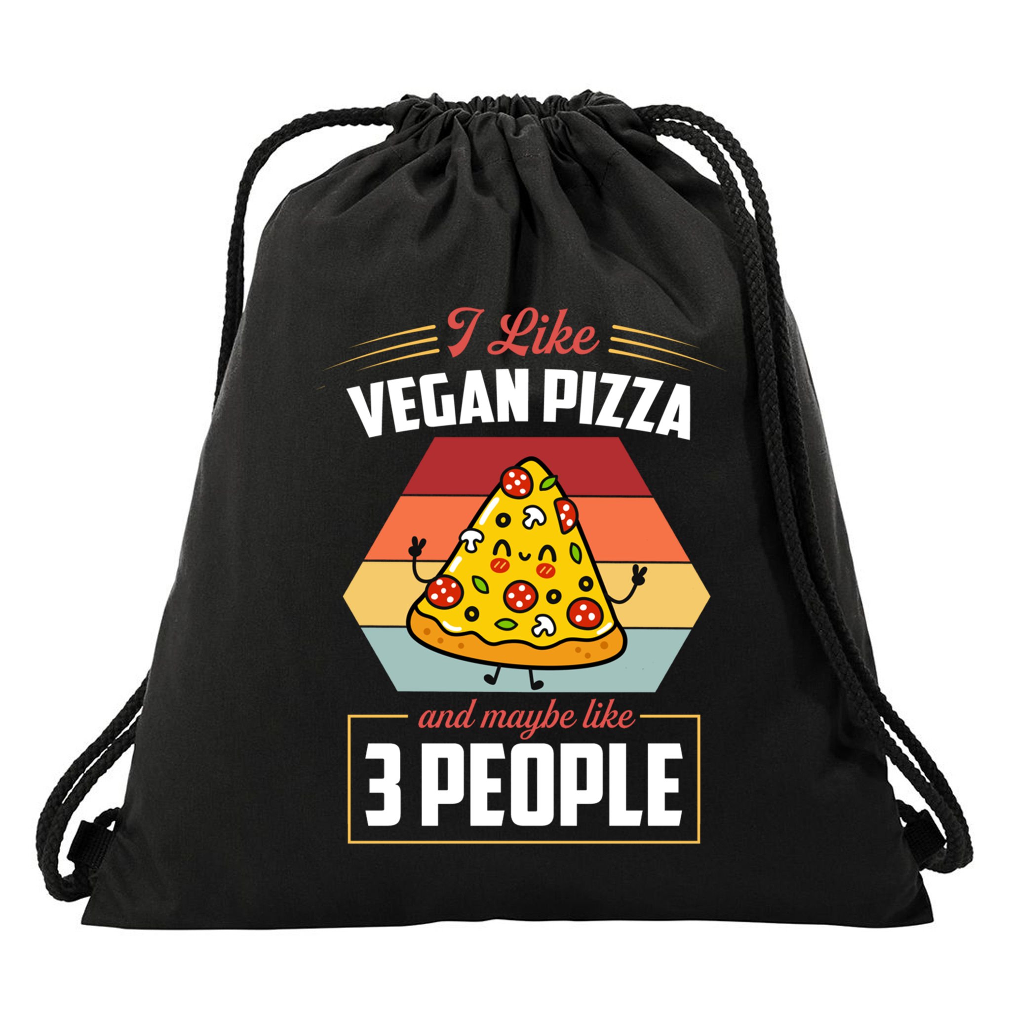 I Like Vegan Pizza And Maybe Like 3 People Gift Drawstring Bag