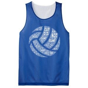 I Love Volleyball Beach Sports Players Word Art Design Great Gift Mesh Reversible Basketball Jersey Tank